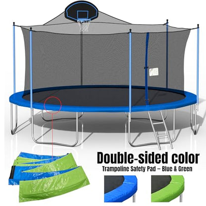 Trampoline with Outdoor Bounce Bed - size: 16FT