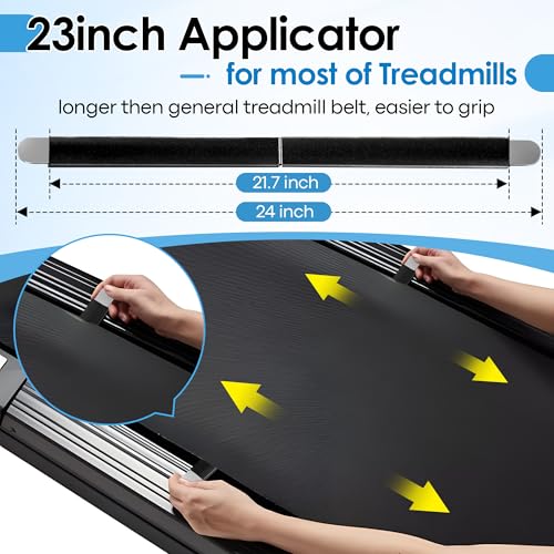 4oz Treadmill Lubricant with 24inch Foldable Applicator, Pure Silicone