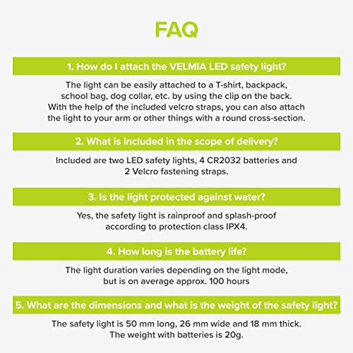 VELMIA Running Light for Runners (2 Pack) for Maximum Safety Through Visibility I Clip On Strobe & Reflective Gear - Dogs, Walking, Bike Taillight, Stroller - color: Midnight Blue