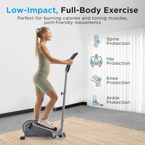 JLL Mini Smart Megnetic Elliptical Machine with SunnyFit App for Home