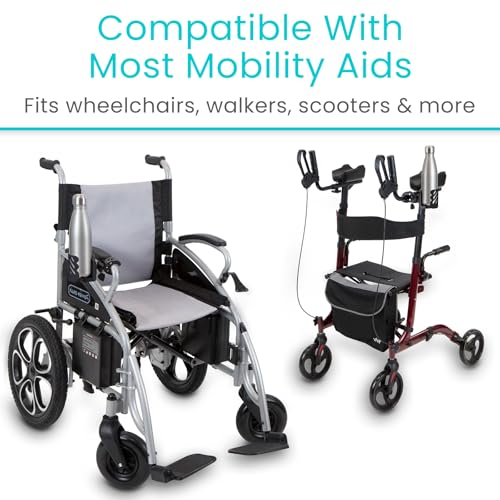 Vive Cup Holder (XL) - for Rolling Walker, Rollator, Wheelchair, Scooter