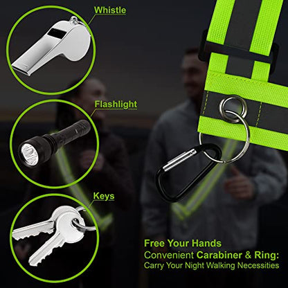 Reflective Sash for Walking at Night Adjustable Safety Sash for Men Women Kids Reflective Belt Sash for Running Walking Biking - color: 2 Sashes