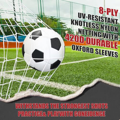 BaseGoal Soccer Goal for Backyard,with Bow Frame and Agility Ladder - size: 6x4 ft