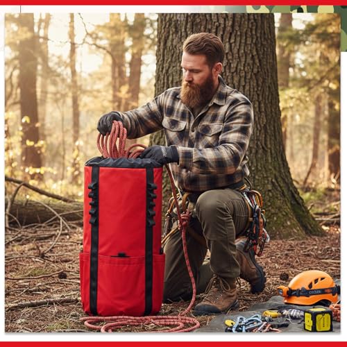 Arborist Rope Storage Bag 30l, Rock Climbing Rope Bucket Backpack