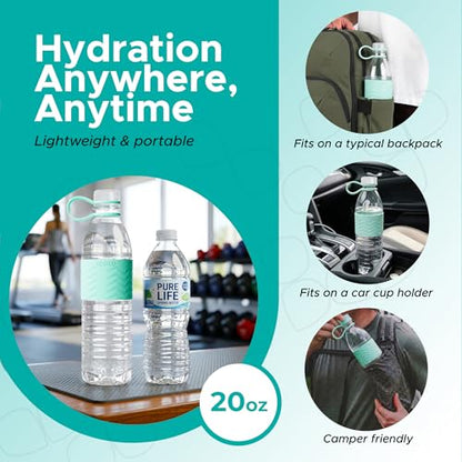 Copco Hydra 20 oz Tritan Water Bottle with Leak-Proof Lid & Textured Grip - BPA-Free, Dishwasher Safe, Easy Twist-Open for Ice & Fruit - Fits Cup Holders, Lightweight, Durable(Robins Egg Blue) - color: Robins Egg