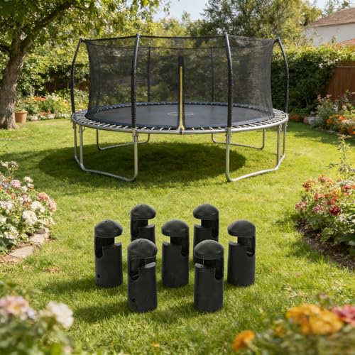Trampoline Replacement Pole Caps, 8pcs Plastic Trampoline Net Pole Caps, Enclosure Pole Cap for Safe Installation