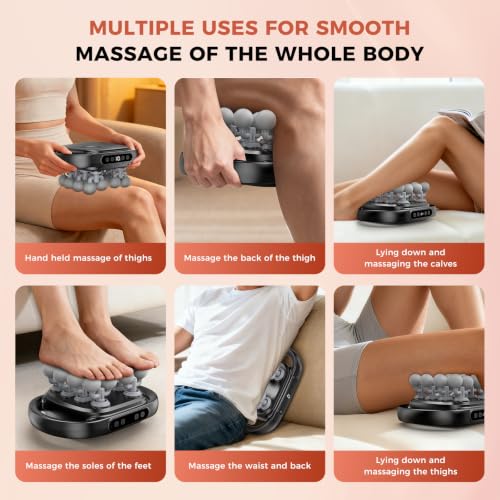 Beyn New 16-Head Massage Gun Set, 30 Speed Levels, Deep Tissue Massage for Back/Leg/Foot Muscle Relaxation, Portable Design（Comes with 16 Massage Heads）