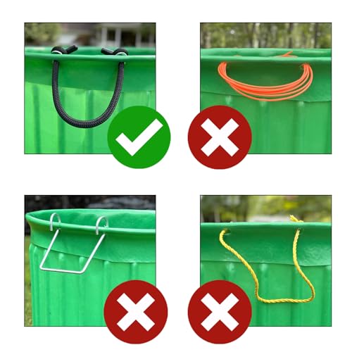Heavy Duty Premium All-Purpose Rope Handle (1, Black) - color: Black
