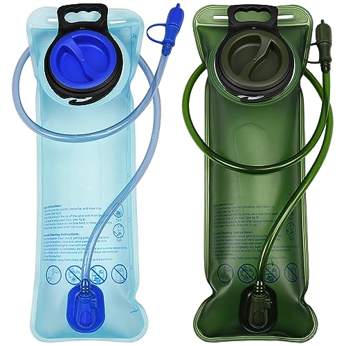 1.5L/2L/2.5L/3L Large Opening Hydration Bladder for Cycling Hiking Camping - color: 3L, 2 Pack