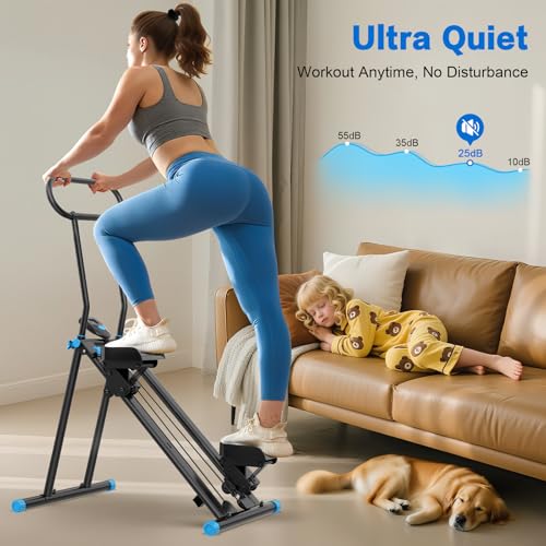 HXD-ERGO Stair Stepper for Home with Adjustable Resistance for Full Body - color: Black