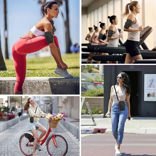 Phone Arm Bands for Running Armband Cell Phone Holder,Crossbody Bags for Women Men Kids,iPhone 15 14 13 12 11 Pro Max Xs Xr 8 7 6S 6 Plus SE Mini,Galaxy,Workout,Exercise,Walking,Gym Arm Bag Black - color: Black