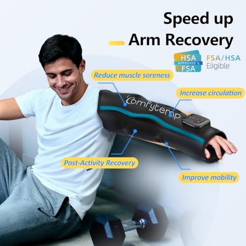 Comfytemp Air Compression Arm Massager M, Arm Sequential Compression Device - size: M, 11"~15"