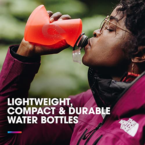 HydraPak Stow Collapsible Water Bottle (500ml, MTN Mammoth Grey) - color: MTN Mammoth Grey, style: 17oz/500ml
