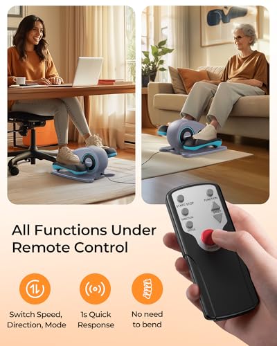 YOSUDA Under Desk Elliptical Machine, Seated Pedal Exerciser for Seniors