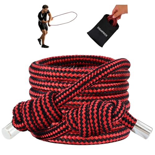 1.5lb Weighted Flow Rope for Men & Women - color: Black Red Braid