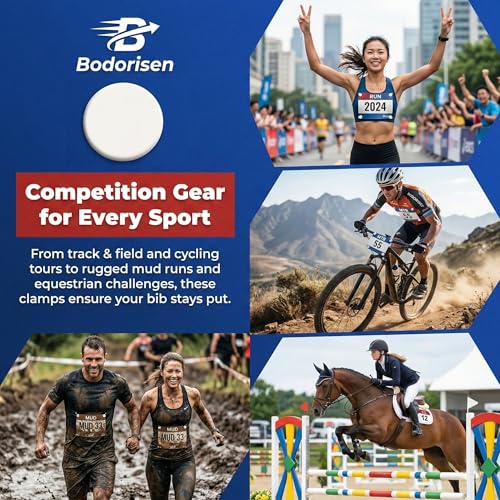20PCS Running Bib Clips - Race Holder Bib holder for Runners Replacement for Bib Pins - Non-Magnetic Secure Snap Lock Fasteners for Marathon, Cycling, and Event Numbers - Funny Style - style: Style-A
