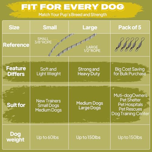 Fida Durable Slip Lead Dog Leash, 6 FT x 1/2" Dog Training Leash, Grey - color: Grey, size: Large (1/2" x 6 ft)