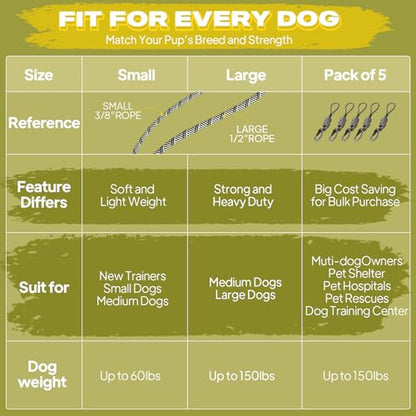 Fida Durable Slip Lead Dog Leash, 6 FT x 1/2" Dog Training Leash, Grey - color: Grey, size: Large (1/2" x 6 ft)