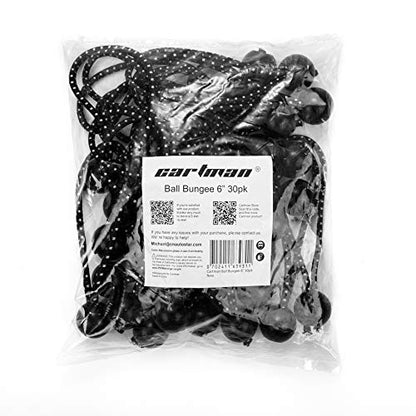 CARTMAN 90-Pack 6-Inch Ball Bungee Cords for Canopies and Tarps, Black - style: 6inch 90pk