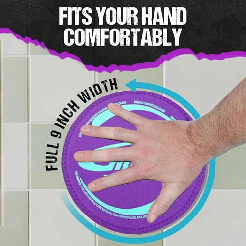 Gliding 9” Sliders for Working Out on Hardwood/Tile Floors, 1 Pair 4 Videos - color: Purple (Hardwood)