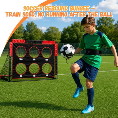 4x5 FT Foldable Kids Soccer Goal Set of 2, Portable Soccer Net