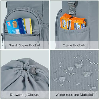sportsnew 40oz Crossbody Water Bottle Bag for Gym Hiking - color: Blue