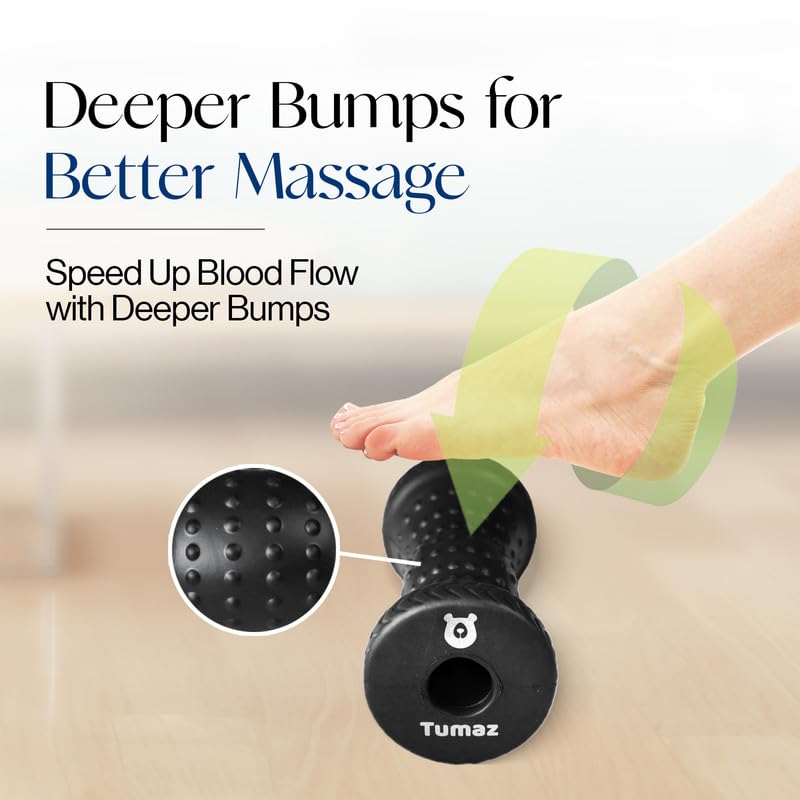 Tumaz Foot Roller for Deep Tissue Massage & Reflexology - color: Foot Roller - Original (Turquoise)