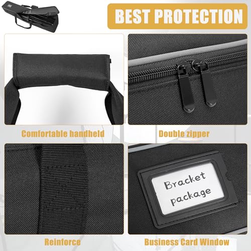 Multifunctional Tripod Bag 40 X 7 X 7 Inches / 101.5 X 18 X 18 cm Heavy Duty Tripod Carrying Case with Handle for Lights, Speakers, Cameras, Booms, Microphone Stands, Black - size: 40 X 7 X 7 Inch