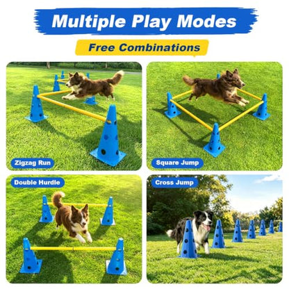 MAICIBI Dog Agility Hurdle Training Set - color: MKB Hurdle Cone-12