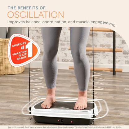 Lifepro HexaPlate Vibration Plate Exercise Machine with Magnetic Acupoints - color: White
