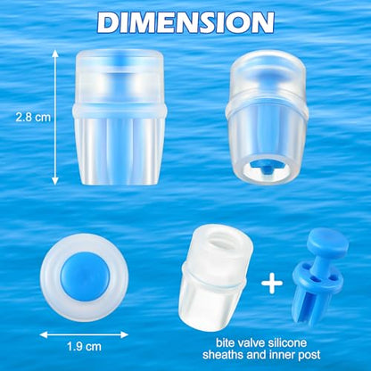 Enhon Hydration Bladder Silicone Bite Valve Replacement - color: Blue