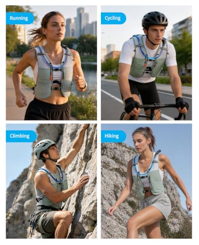 ECOHUB Lightweight Hydration Vest Water Backpack with 2L Water Bladder