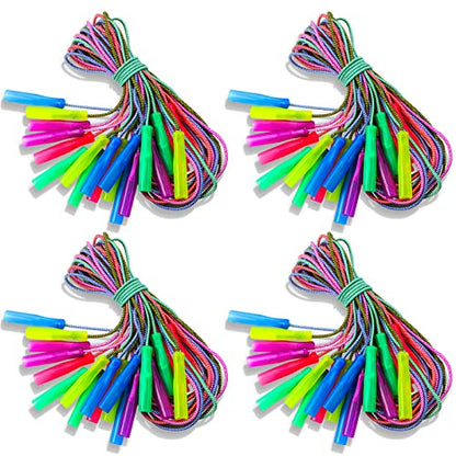 Honoson 50 Pcs Jump Ropes Bulk for Kids 7.8ft Adjustable,Multicolor - color: Multicolor