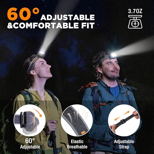 EverBrite 700 Lumens Rechargeable Headlamp with White Red Green Light Modes - size: Small
