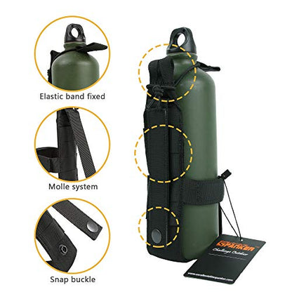 EXCELLENT ELITE SPANKER Tactical Military Portable Belt Bottle Holder Pouch - color: Black