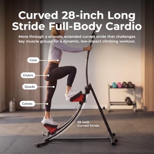 Sunny Health & Fitness Climbing Stair Stepper for Home Gym - color: Black