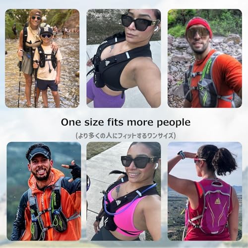 Azarxis Hydration Running Vest Backpack Pack 5L 5.5L for Women and Men Jogging Trail Race Marathon Cycling Hiking - color: Gray