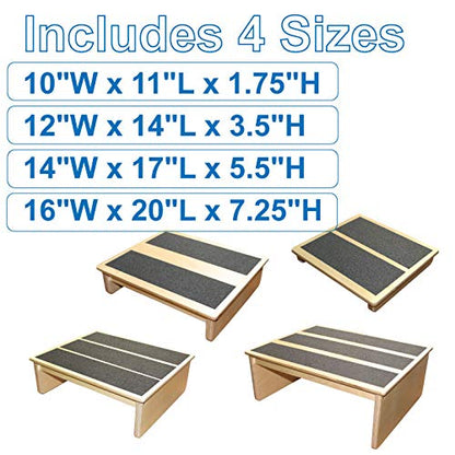 Rehabilitation Advantage Nesting Step Stools, Set of 4