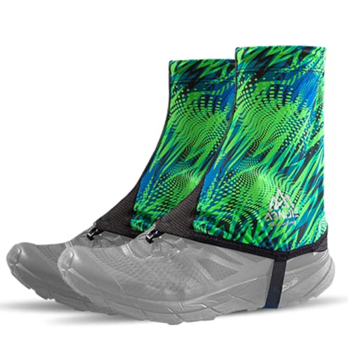 Trail Gaiters Low Shoes Gators for Hiking Boots Breathable Boots Gators for Running - color: Green, size: Large
