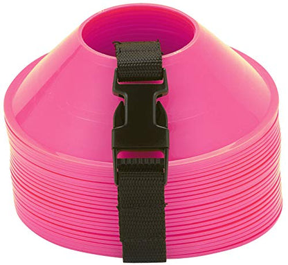 American Challenge Mini Disc Cones, Soccer Cones for Sports, Set of 25 - color: Pink (25 mini cones)