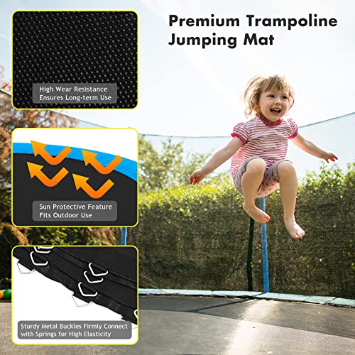 Giantex Replacement Trampoline Mat - style: 12Ft w/ 72 V-Hooks 5.5'' Spring