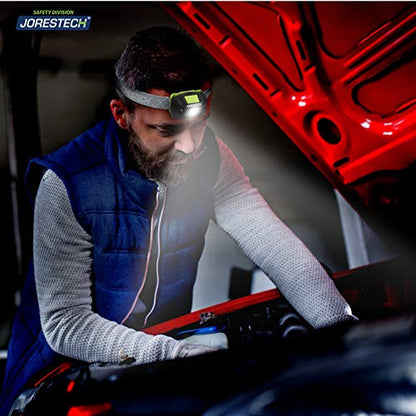 JORESTECH LED Headlamp Flashlight – IPX4 Water Resistant with 4 Modes for Camping, Hiking, Repairing, etc. (2, Black) - color: Black