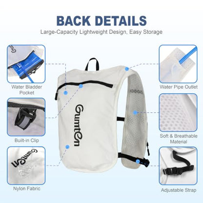 Running Vest for Women, Hydration Vest with Adjustable Chest Straps for Marathon Jogging Hiking Cycling - size: Taro Purple, style: Running Vest with 1 Soft Flask (250 ml)