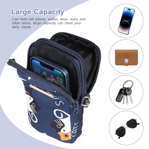 Geestock Lightweight Small Crossbody Bag for Women Cell Phone Purses Travel Pouch Shoulder Bag for Running, Walking