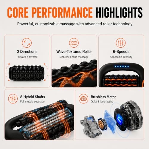 Electric Massage Roller for Deep Tissue & Lymphatic Drainage
