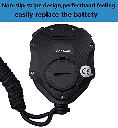 Digital Stopwatch Timer with Back Light Stop Watch 0.001second Timing|100 Lap Memory,Large dispaly Alarm Clock for Coach Sports Swimming Running Marathon Competition(100LAP(Back Light)) - color: 100 Lap-backlight-black