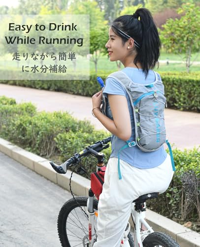 TRIWONDER Hydration Vest Running Backpack for Men & Women, Water Pack for Hiking, Camping, Climbing & Cycling, Lightweight Daypack - color: 04 Black 5L - with 500ml Soft Flask