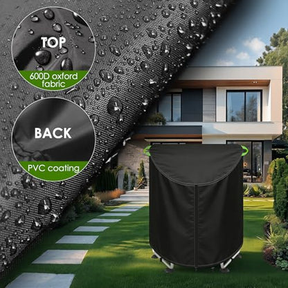 55'' Mini Trampoline Cover, Outdoor Waterproof Kids Trampoline Cover