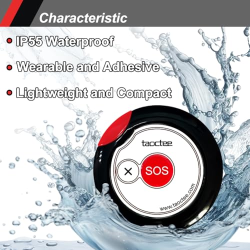 Panic Button Alarm Remote Siren Emergency Alert System for Elderly - style: 1 Siren+1 Button