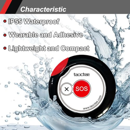 Panic Button Alarm Remote Siren Emergency Alert System for Elderly - style: 1 Siren+1 Button